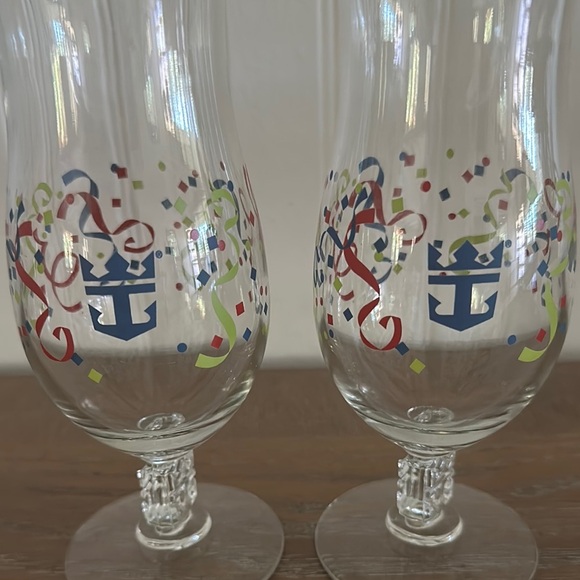 Like New! Royal Caribbean Set of Two Tall Glasses - Picture 5 of 5